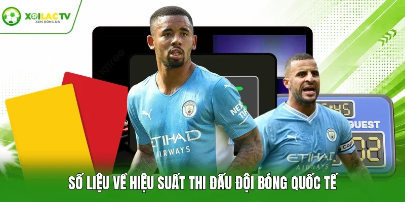 Số liệu về hiệu suất thi đấu đội bóng quốc tế