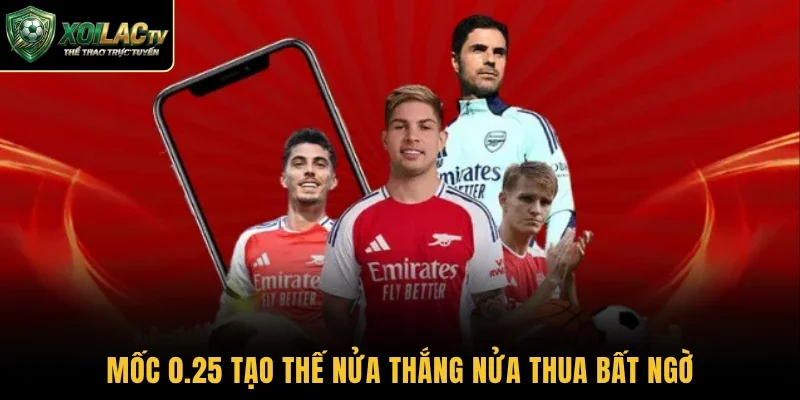 Mốc 0.25 tạo thế nửa thắng nửa thua bất ngờ