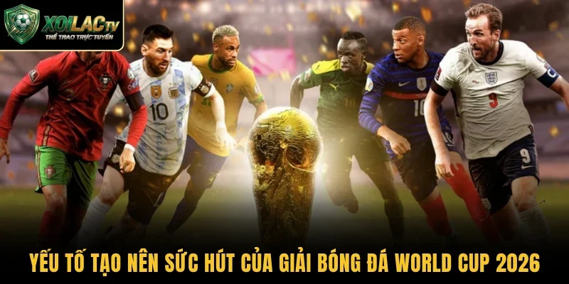 Những yếu tố tạo nên sức hút của giải bóng đá World Cup 2026
