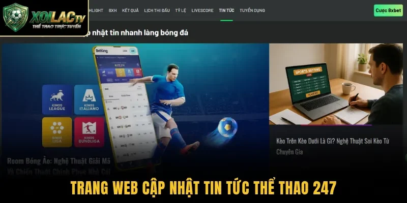 Trang web cập nhật tin tức thể thao 247